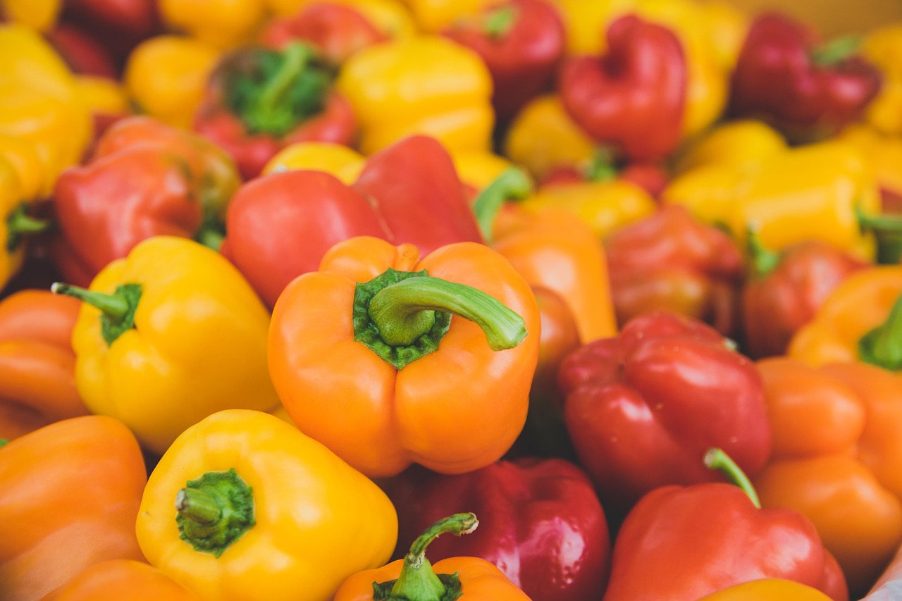 peppers, red, 4k wallpaper, hd wallpaper, laptop wallpaper, cool backgrounds, orange, mac wallpaper, yellow, bell peppers, desktop backgrounds, capsicums, vegetables, healthy, full hd wallpaper, food, 4k wallpaper 1920x1080, organic, wallpaper hd, fresh, beautiful wallpaper, wallpaper 4k, produce, harvest, fresh produce, background, free background, wallpaper, free wallpaper, windows wallpaper, food background